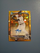 2025 Bowman Chrome Sapphire- Prospect Autograph Mani Cedeno Gold /50...