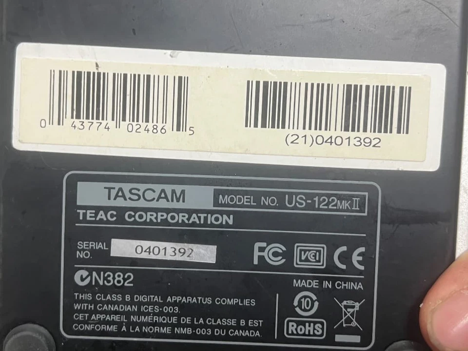 TASCAM US-122MKII USB2.0 Audio / MIDI Interface TEAC 2IN/2OUT 24bit/96kHz - Image 3 of 4