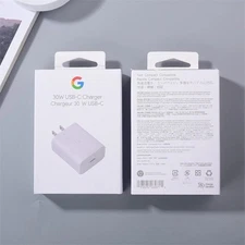 USA - Google 30W Fast Wall Charger/Type-C to C Compatible Google Pixel 6/7/8/9
