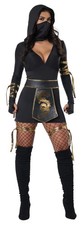 Adult Women'S Ninja Costume Just Slayin Hooded Dress 5023/076