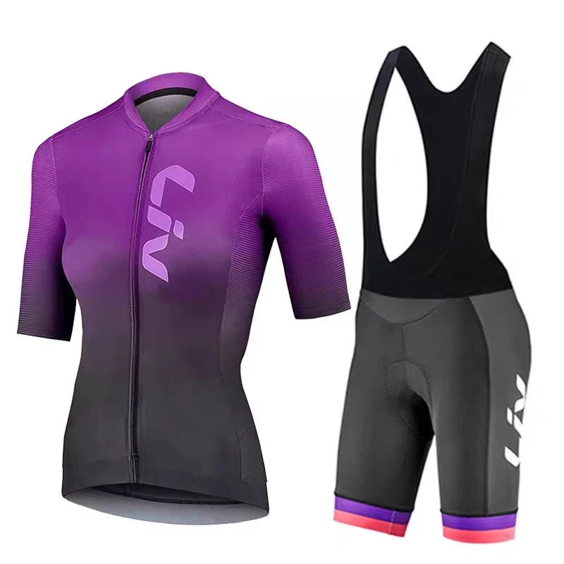 Camiseta deportiva de ciclismo de verano para mujer manga corta secado rápido transpirable alta elasticidad Foto 3 de 4