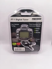 Fishman FT-1 Digital Tuner Guitar/Bass/Ukulele Clip On Brand New 