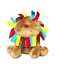 Kidsline Lion Brown Plush Multi Color Felt Mane 9" Stuffed Animal Kids Line