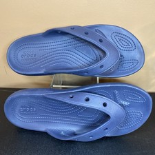 Crocs Classic Flip Flops Womens Size 9 Mens 7 Navy Blue VERY GOOD CLEAN