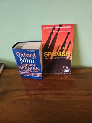 Language Learning Bundle | Oxford German Dictionary & BBC Get By In Spanish