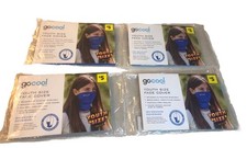 4 Go Cool Youth Size Face Covers Blue Reusable, Washable Breathable - Brand New