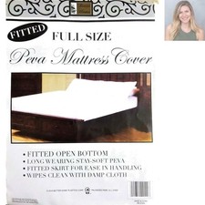 Durable PEVA Full Size Waterproof Mattress Protector - Dust-Free and Easy Care