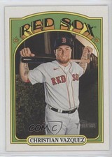 2021 Topps Heritage High Number SP Christian Vazquez #412 5n0