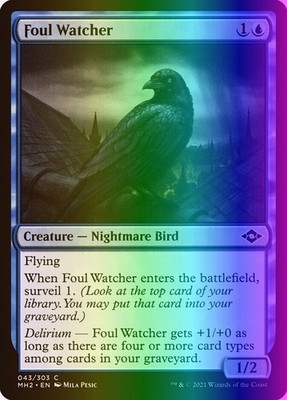 MTG Magic the Gathering Foul Watcher (43/767) Modern Horizons 2 NM FOIL