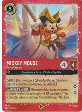 Disney Lorcana - Mickey Mouse Pirate Captain 18/P2 NOT SEALED NEW