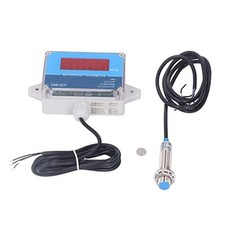 Motor Tachometer LED Digital Display RPM Speed Meter Sensor IP68 DC 8V to 24V