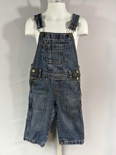 Genuine Kids OshKosh Denim Overalls 2T Jeans Bibs Boys Girls Toddler