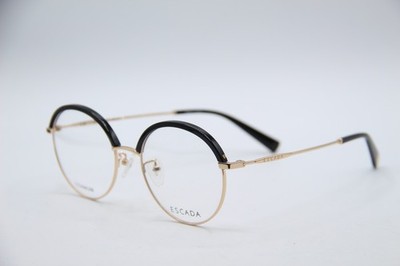 NEW ESCADA VES 963F COL. 0A01 BLACK GOLD AUTHENTIC FRAMES EYEGLASSES 52-19