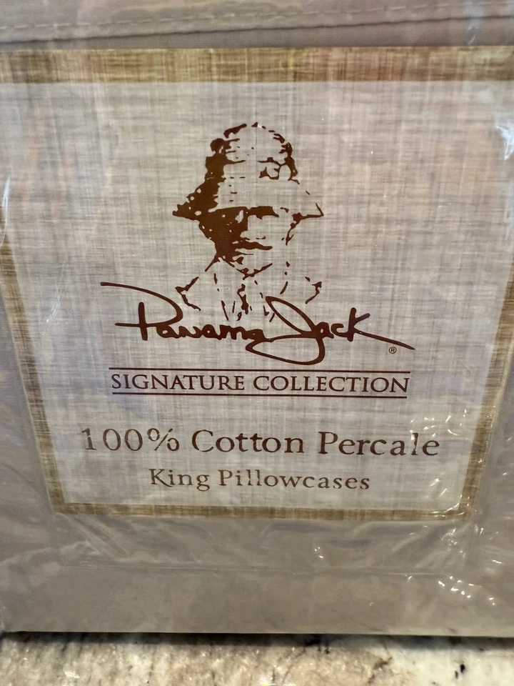 PANAMA JACK NAUTICAL 2 Fundas de Almohada King Playa Costera Algodón Estrella de Mar Tostado Foto 2 de 4