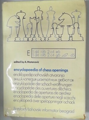 encyclopaedia of chess openings E - A. Matanovic - 1978