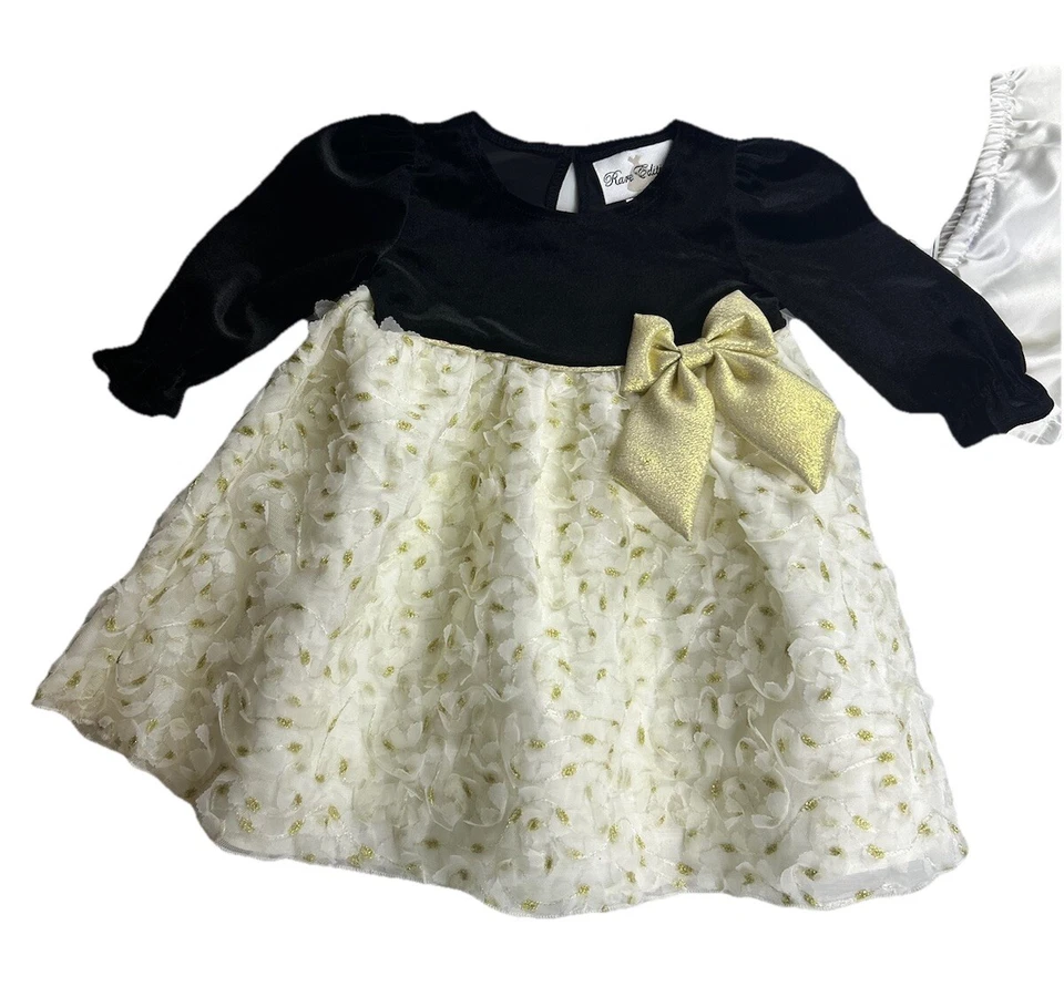 Rare Editions Dress For Baby Girls 24 Months 2-Piece Set Holiday Outfit NWT - Image 4 of 4