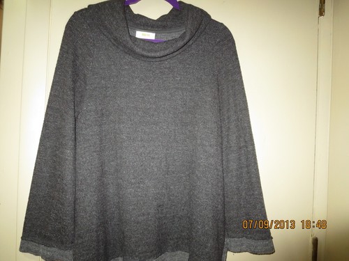 ANTHROPOLOGIE MAEVE PULL OVER GRAY TURTLENECK TOP--#T3A-5 - Picture 13 of 24