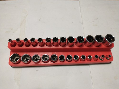 Snap-On 26 pc 1/4" Drive 6-Pt Metric Deep/Shallow Sockets 124STTMM.126STTMM. - Picture 2 of 24