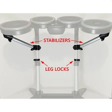 Rock Band Drum Pad Stabilizers -ALL Standard RB Drums -Prevents Pad Break Off