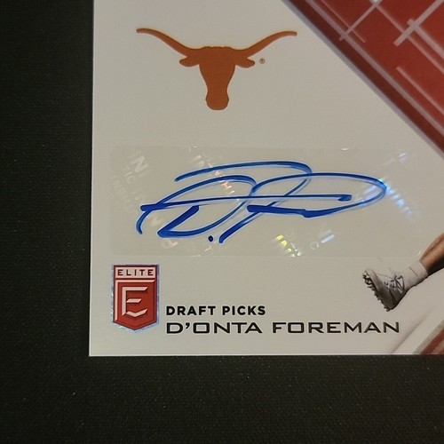 2017 Elite Draft Picks D'Onta Foreman Red RC Auto /35 - Picture 6 of 11