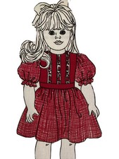 Simplicity CUT SEW "TODAY'S GIRL" DRESS PANEL 18" Doll 2 Full OUTFITS UNUSED