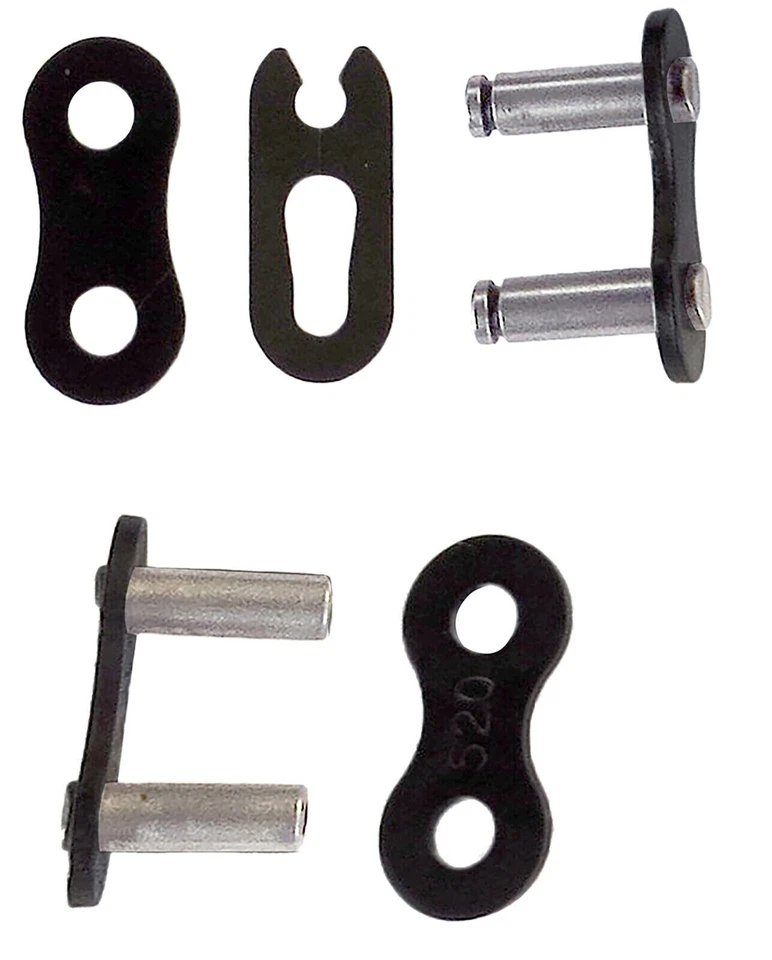 Cadena de transmisión Motopart negra para motocicleta Kawasaki 250 CSR LTD KZ250 1980-1982 Foto 4 de 4