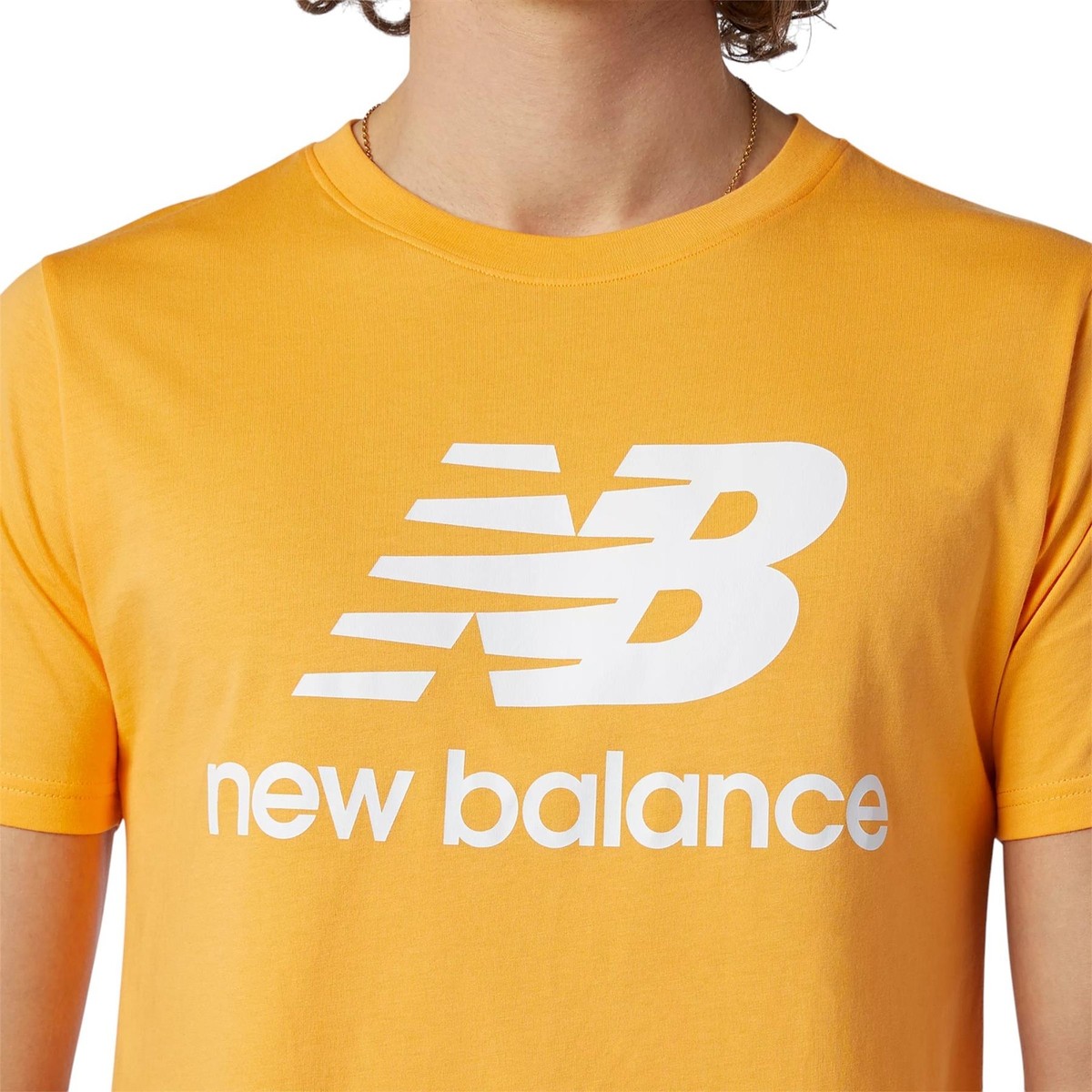 NEW BALANCE MEN'S ESSENTIALS STACKED LOGO T-SHIRT TEE TOP