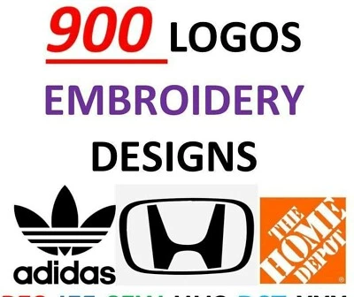 900 Logo & Badges Embroidery designs Jef logos PES logos PES badges JEF badges