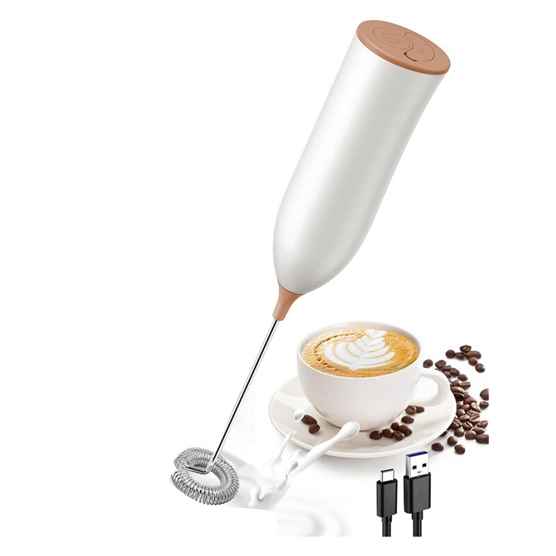 Milk Frother Rechargeable, Rechargeable Milk Frother Handheld Powerful8506-image
