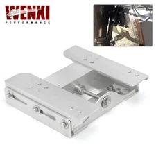 Boat Adjustable 4'' Outboard Boat Aluminum Motor Jack Plate Tool Silver