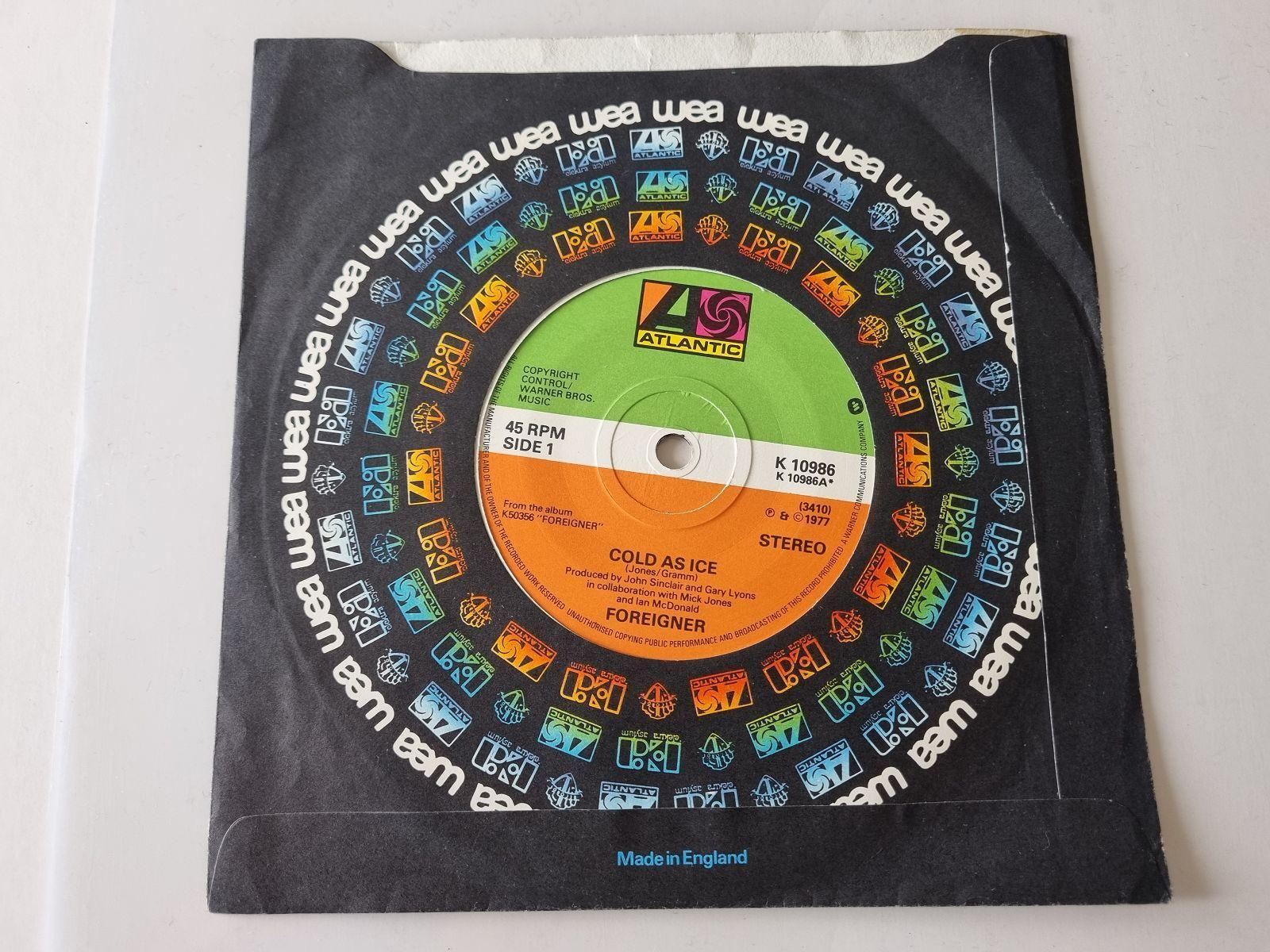 7"" Single Foreigner - Cold as ice Vinyl UK