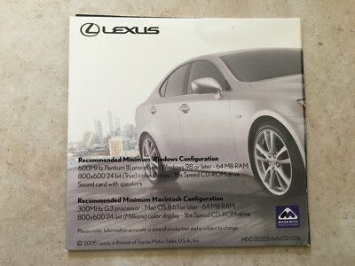 LEXUS IS250 IS350 NAVIGATION SYSTEM AUDIO CD AND INTERACTIVE CD