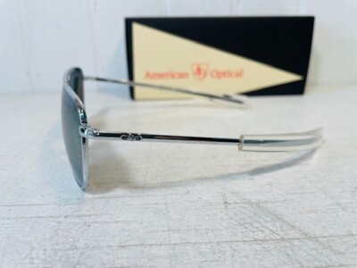 AO American Optical サングラス シルバー AO AMERICAN OPTICAL Original Pilot Silver Frame w52mm Silver Nylon