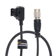 Hirose 4pin Male to D-tap Coiled Cable Power for 688 788T F4 F8 ZAXCOM 30cm