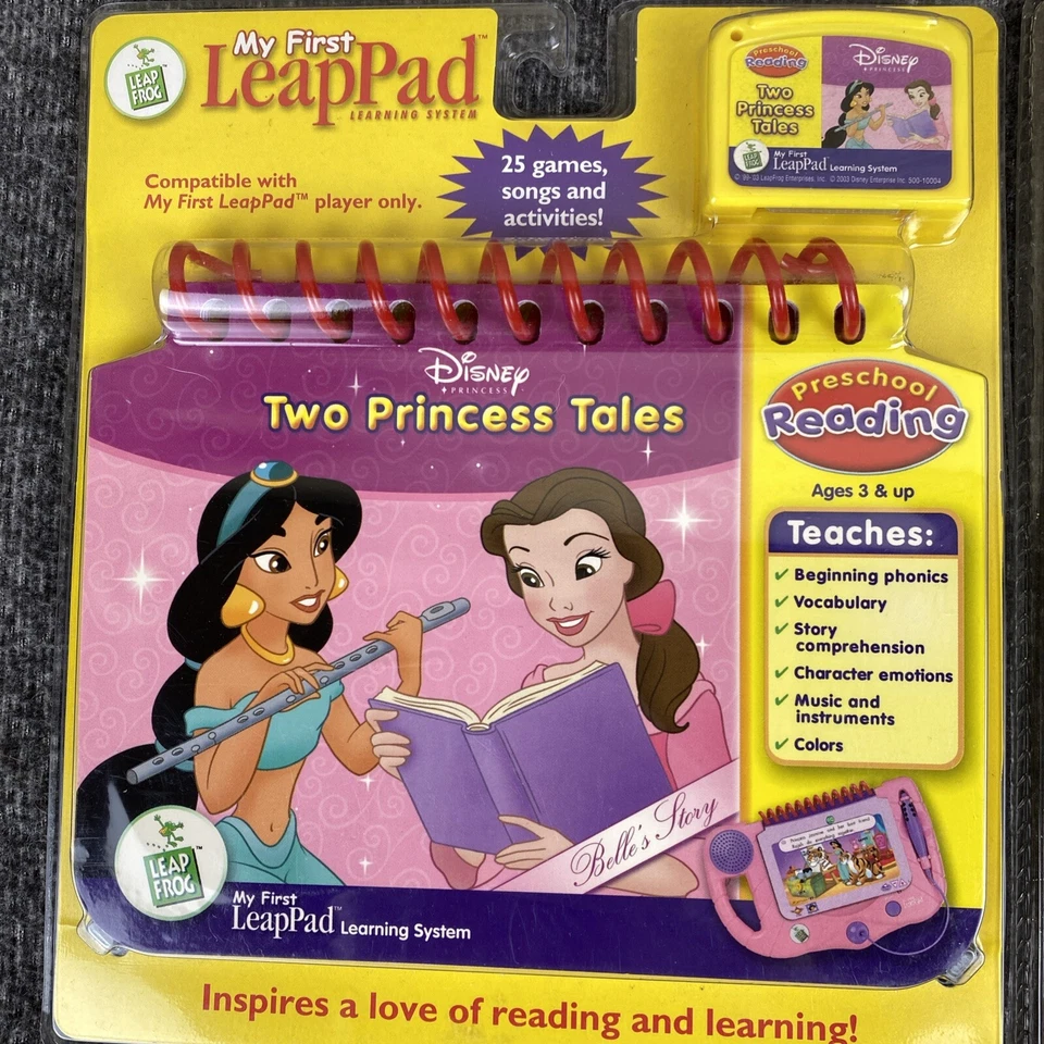 Lot Of 4 Leap Frog My First Leap Preschool Pad Learning Games Dr Seuss Disney - Image 2 of 4