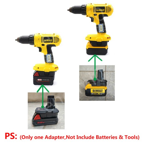 Milwaukee 18V M18 & DEWALT 20V Liion Battery to Dewalt 18V DC9096 Ni