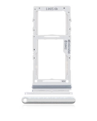 Dual Sim Card Tray Compatible For Samsung Galaxy Note 10 Plus / 5G (Aura White)