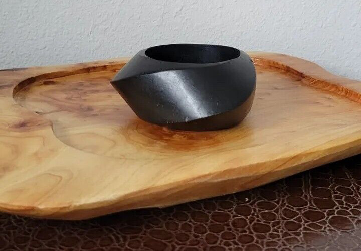 Vtg Signed Kenneth Jay Lane  Wooden Bangle Bracel… - image 1