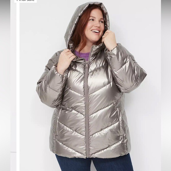 Puffer Parka Lane Bryant Parka Lane Bryant Bronze Metallic Eco