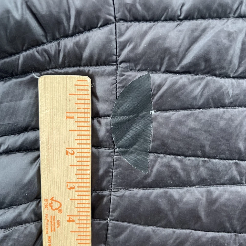 patagonia womens size L black down fill long trench puffer jacket - Image 3 of 4