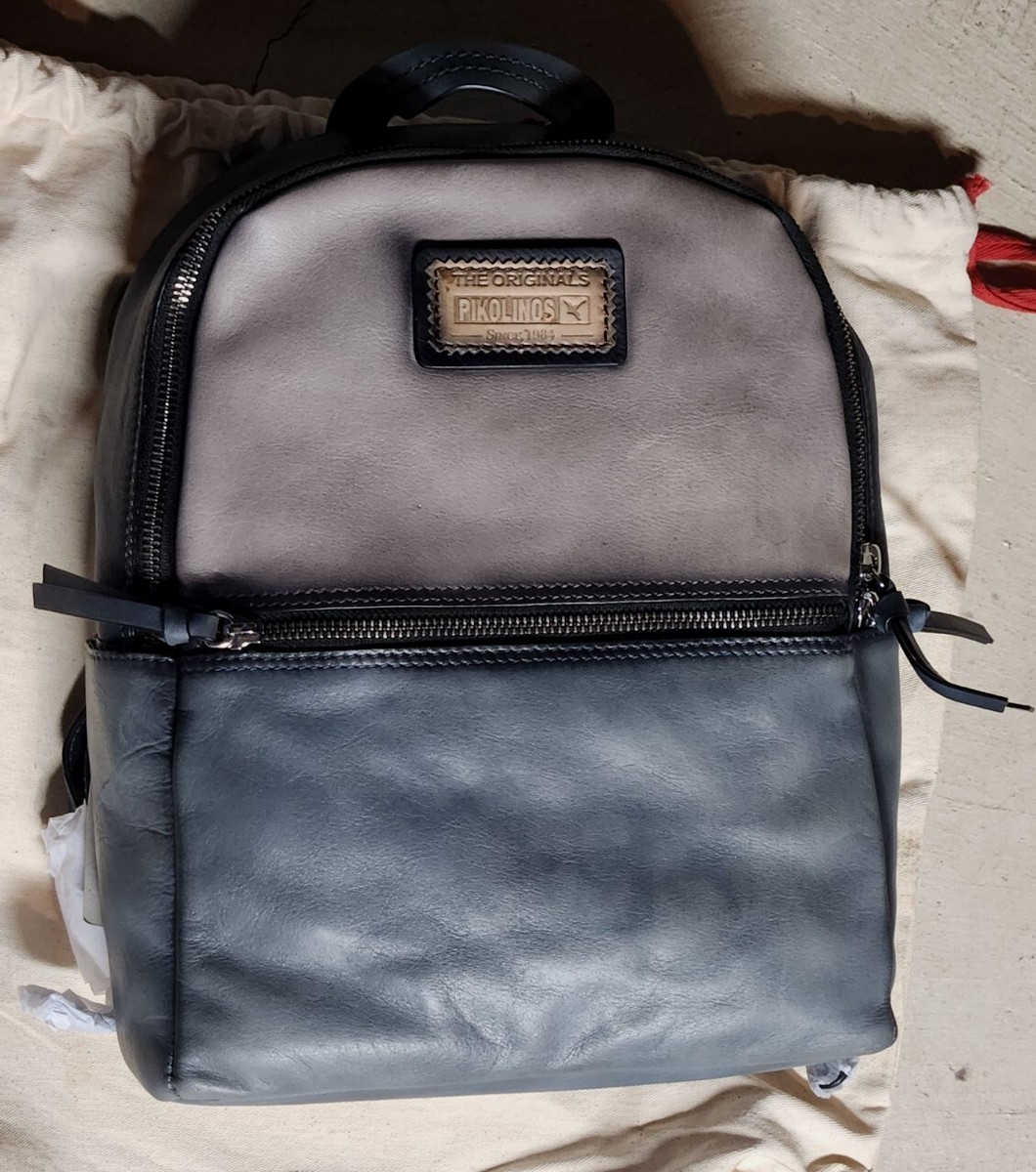 Pikolinos Leather Zip Top Backpack Ocean Women main image 4