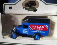 chevron standard oil comp, atlas tires red crown gas adv. truck nib by lledo 