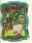 JONATHAN DOS SANTOS 2017-18 PANINI SELECT SOCCER DIE-CUT LIGHT BLUE PRIZM /249
