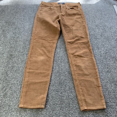 Lucky Brand Sofia Skinny Jeans Corduroy Brown Women’s Size 6/28 (29x29)