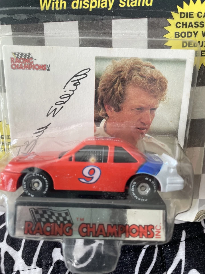 1989 #9 BILL ELLIOTT СЕРИИ 1 - РЕЗИНОВАЯ ШИНА - ОРАНЖЕВАЯ КРАСКА #1223             - Изображение 2 из 4