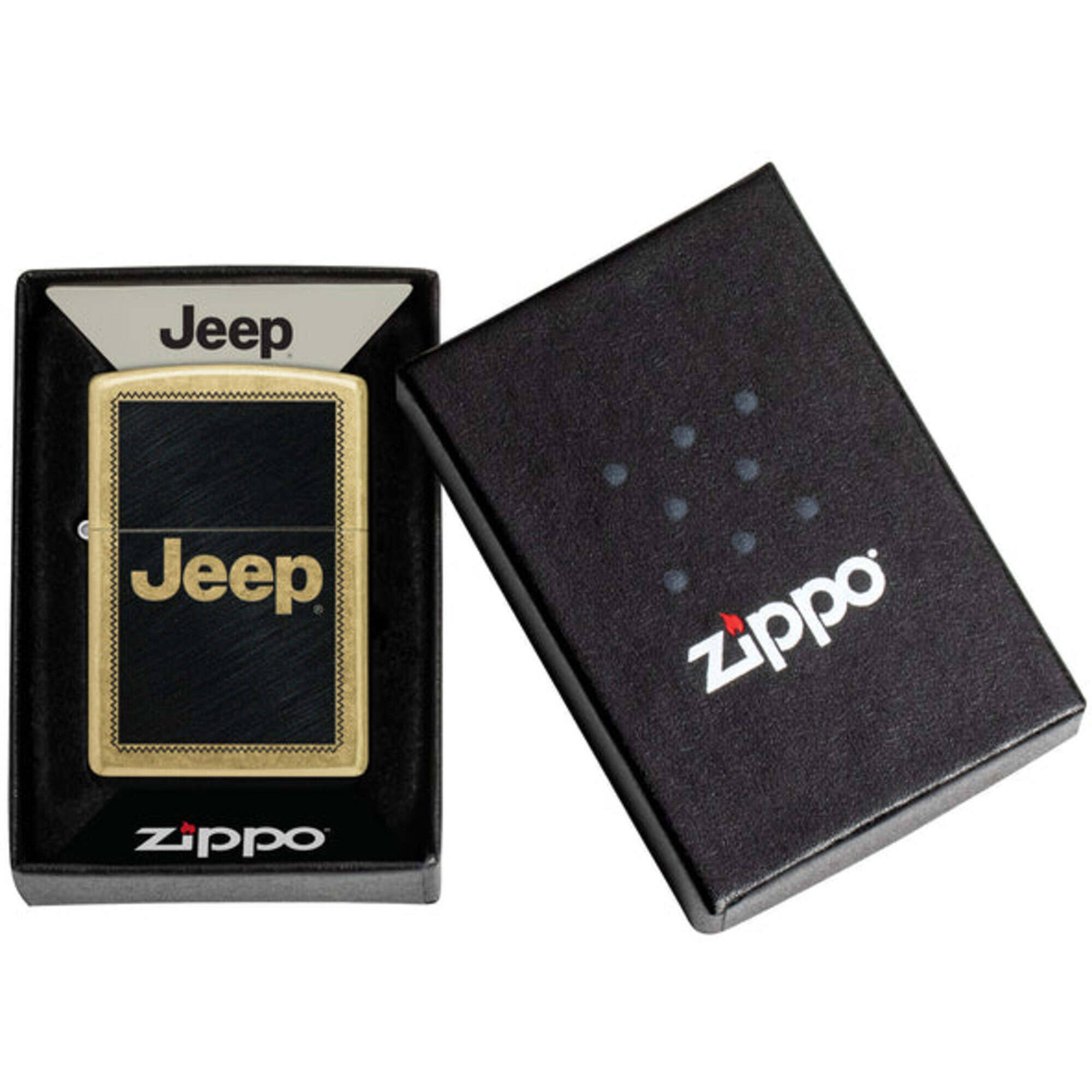 Zippo Windproof Lighter Jeep Stamp design Classic Street Brass Finish 46225