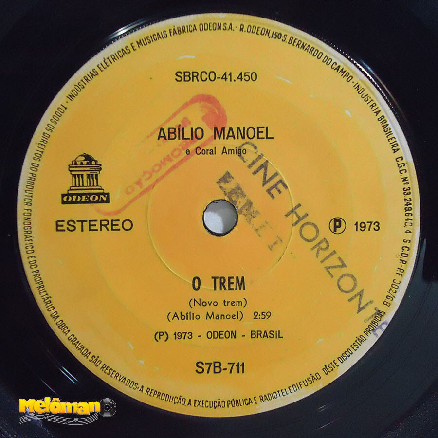 ABILIO MANOEL UMA LUZ DE NATAL / O TREM BRAZIL 1973 SAMBA BOSSA 7