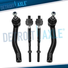 Front Inner & Outer Tie Rods Kit for Nissan Sentra Leaf NV200 Chevy City Express