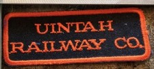 Vintage Uintah Railway Co. Train Railroad Embroidered Patch