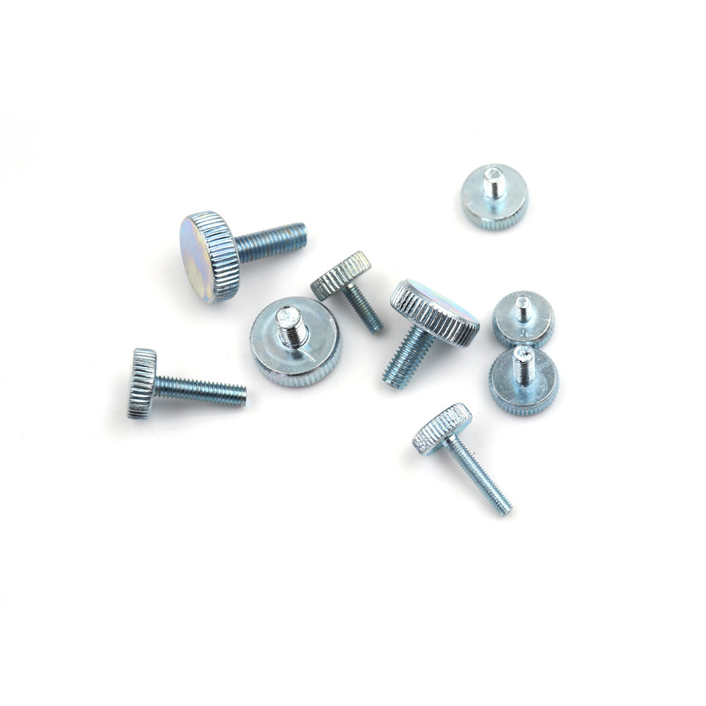 10Pcs M3 M4 M5 Knurling Flat Head Knurled Thumb Screw Hand Tighten